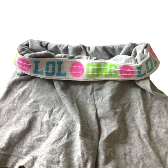 Faded Glory Girls Sweatpants Shorts XS 4-5 Lot Of 2 Black & Gray Elastic Waist - Picture 9 of 12